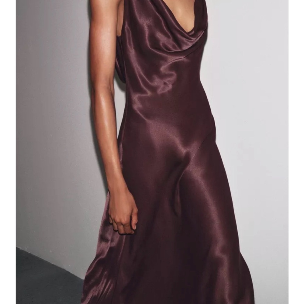 ZW COLLECTION SATIN LONG DRESS - Picture 2 of 8